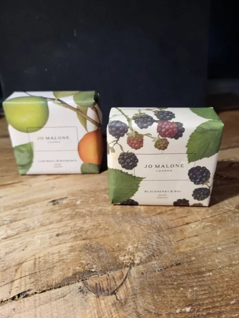 2 x JO MALONE soaps. Lime basil & mandarin / blackberry & bay 100g unwanted gift