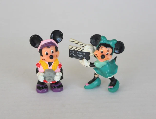 Vintage Applause Disney Mickey Hawaiian Tourist Minnie Mouse Director Figure