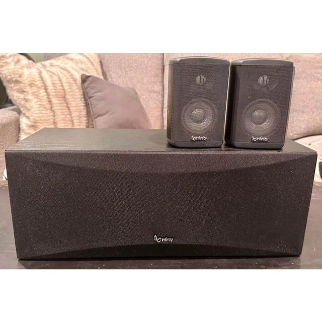 Infinity TSS-750 Center Channel & 2 Satellite Mid Driver Tweeter 5.1 Speakers