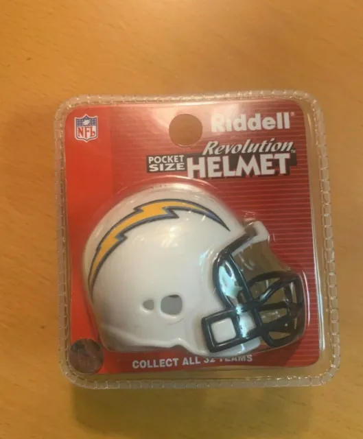 Riddell pocket pro football helmet Los Angeles San Diego Chargers REV IN PKG