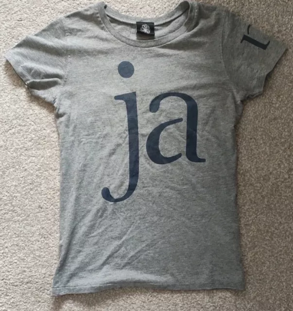 James T Shirt Rare Indie Rock Band Merch Tee Ladies Size Small Grey Tim Booth