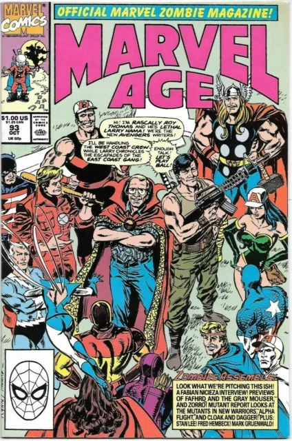 Marvel Age #93 Marvel Comics October Oct 1990 (VF)