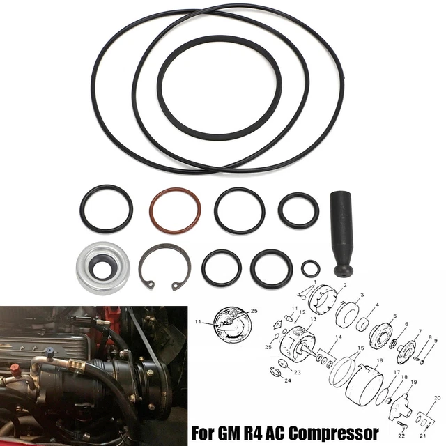 FOR GM R4 AC Compressor Reseal Kit Shaft Seal Install Tool 14mm Shaft ...