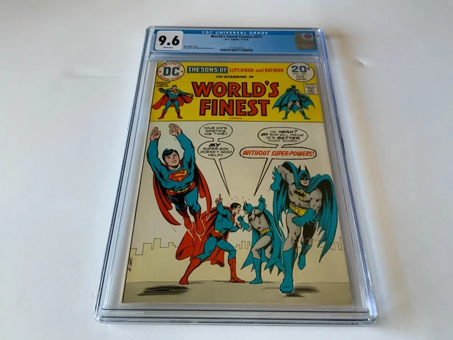 Worlds Finest Comics 221 Cgc 9.6 White Pages Batman Superman Dc Comics 1974