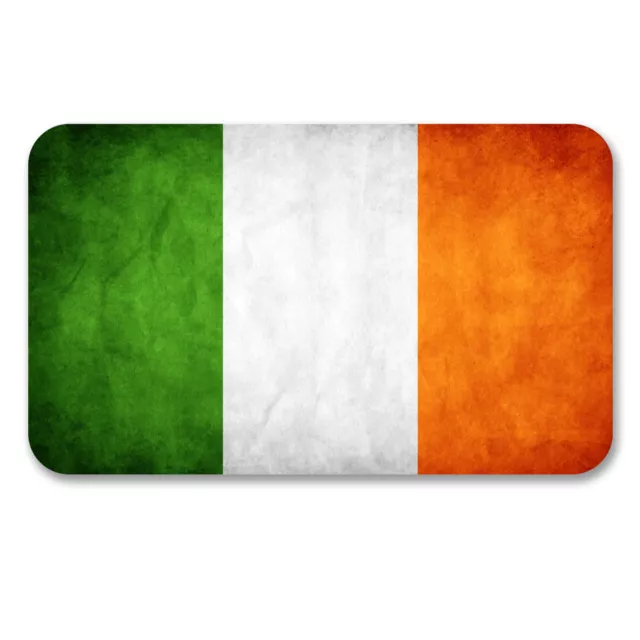 2 x 10cm Irish Flag Vinyl Stickers Decal Ireland Laptop Car Bike Helmet #6185