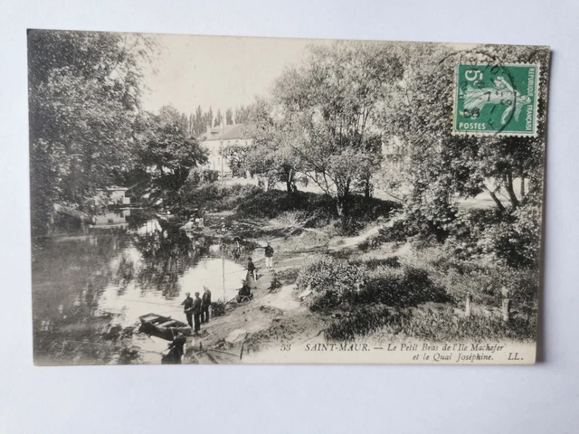 CPA 94 SAINT-MAUR - Le Petit Bras de l'Ile Machefer et le Quai Joséphine