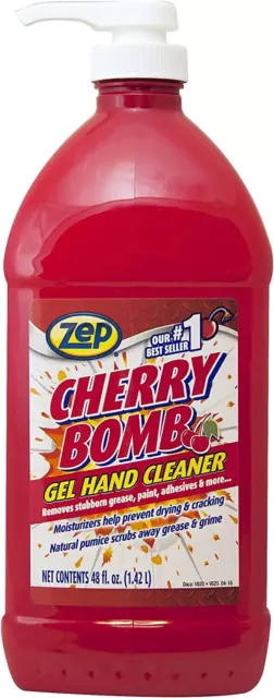 Zep Cherry Bomb Industrial Hand Cleaner, Industrial Hand Soap, 8oz