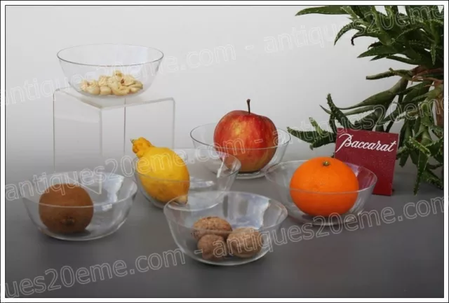 Set of 6 Baccarat Crystal Fruit or Ice Cups - Cups Set