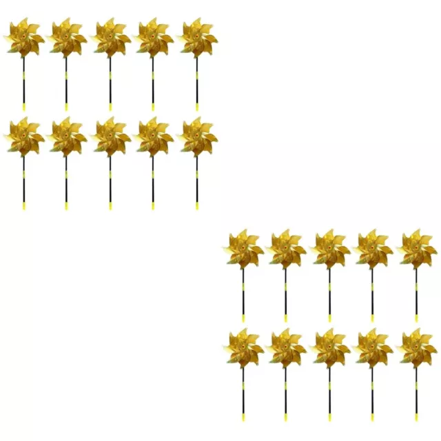 20 Pcs Moulin À Vent Moulinets Pour Cour Jardin Chasser Les Oiseaux