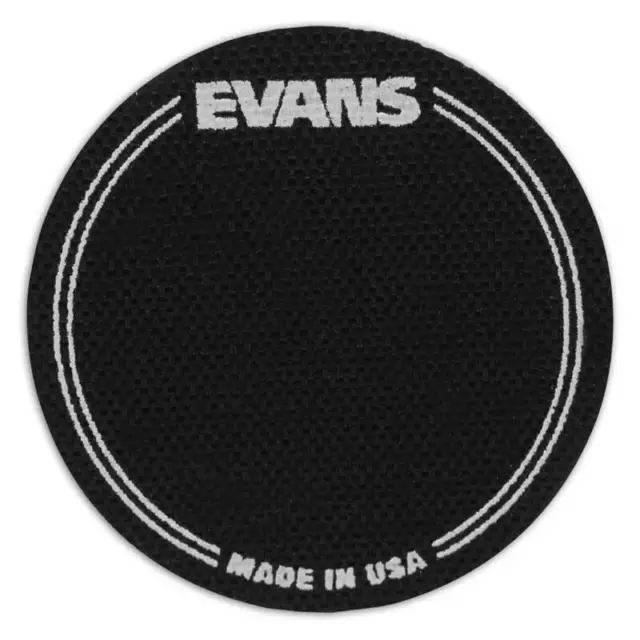 Bass Drumhead Patch for Double Pedal, Evans EQPB2, Black