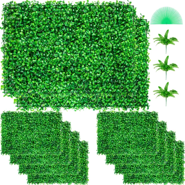 VEVOR Plantas Hierba Artificial 61 x 40,6 cm Artificial Plant Wall 10 Piezas