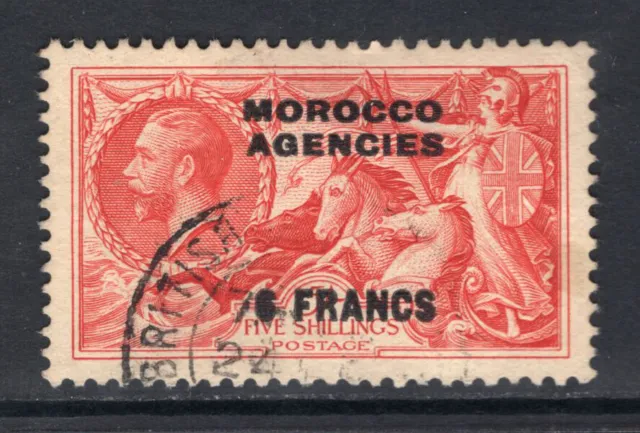 M16182 Morocco Agencies 1936 SG226 - 6f on 5/- bright rose red