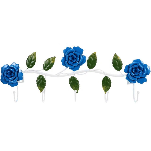 Llaves montadas en pared ganchos estante en forma de flor ganchos colgantes ganchos para el hogar ganchos para baño
