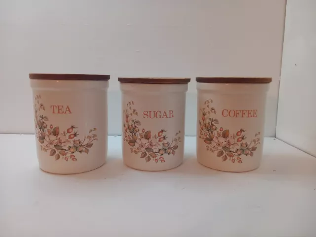 BHS  British Home Stores   Tea Sugar & Coffee  Ceramic Jars