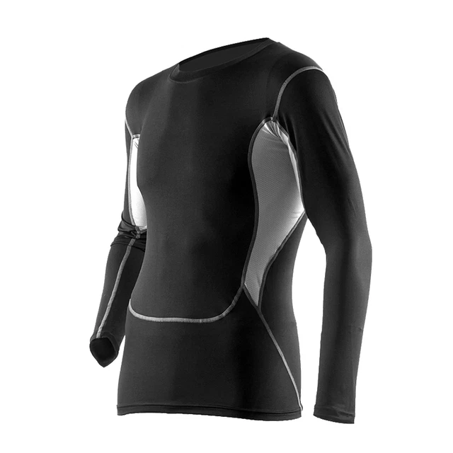 Biancheria Funzionale Coolmax Compressione Longsleeve Sport Top Temp Regulierend
