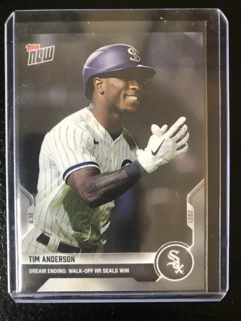 Tim Anderson 2021 MLB TOPPS AHORA #654 Chicago White Sox Field of Dreams