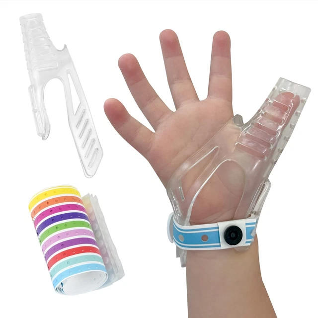 [Paquete de 2] Protector para el pulgar para detener la succión del pulgar para niños - Protector para el pulgar
