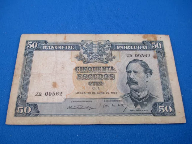 1953 Banco De Portugal - 50 Escudos -