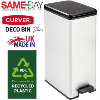 Curver CESTINO tretpedal cestino dei rifiuti contenitore apposito cestino 25l-40l SLIM Bin 