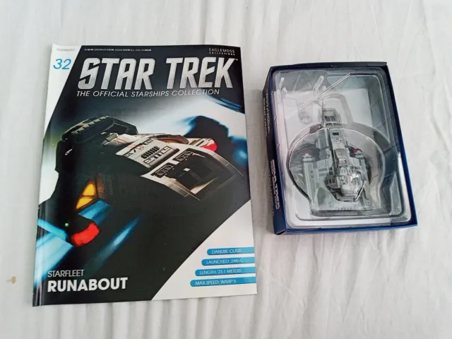 Eaglemoss Star Trek Collection #32 Starfleet Runabout & Magazine