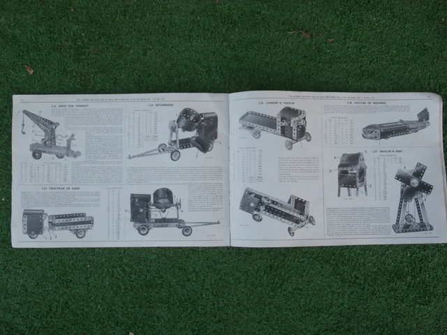 MECCANO NOTICE DE MONTAGE n° 2 ( 2eme ex ) MANUEL de 24 pages, TRES BON