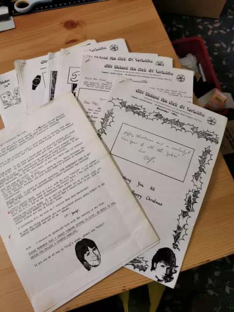 Cliff Richard Fan Club Of Yorkshire Fanzines From 1980'S