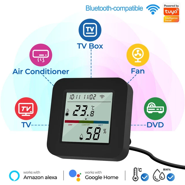 Telecomando Goco TELECOMANDO UNIVERSALE EFFICIENTE con sensore di temperatura e umidità ...