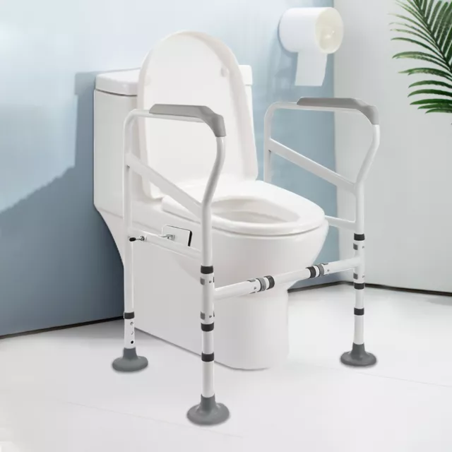 WC ayuda para levantarse de acero al carbono soporte para inodoro ayuda de soporte bastidor de inodoro