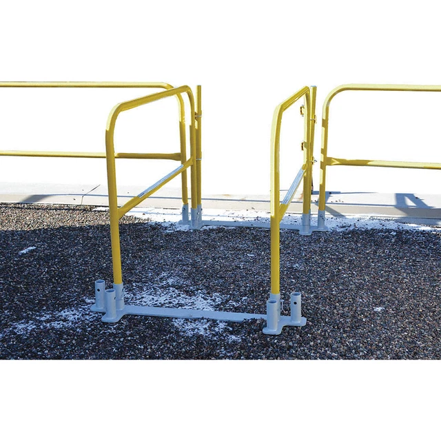 GARLOCK SAFETY SYSTEMS 449-001-001 Guardrail,Yellow,Overall 3-1/2 ft. H