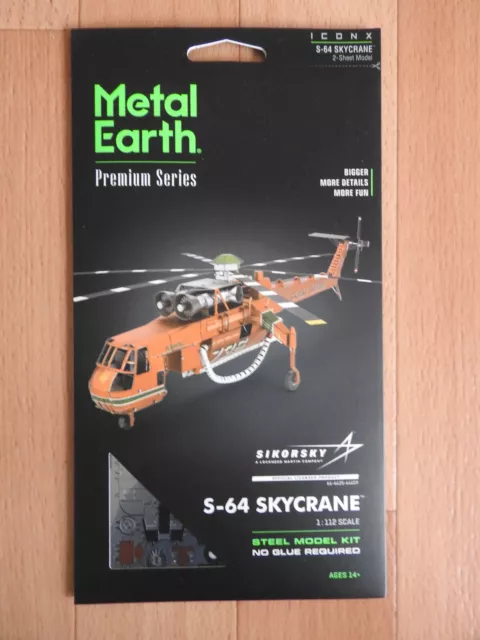 Sikorsky S-64 Skycrane von Metal Earth Metallbausatz Neu OVP