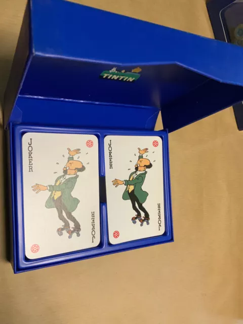 2 Jeux de 54 cartes "En voiture Tintin"