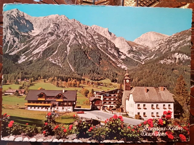 Postkarte a112 gelaufen, Ramsau-Kulm, Steiermark, Ansichtskarte, Sammlung, AK