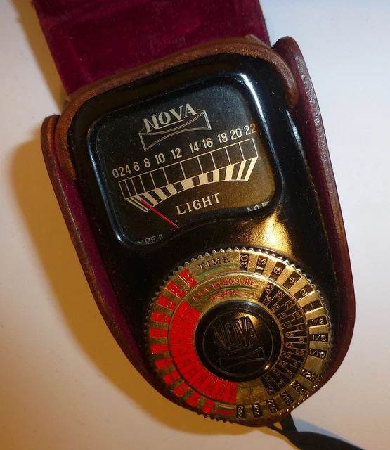 Vintage Nova Type Ii Selenium Cell Photographic Light Exposure Meter 2