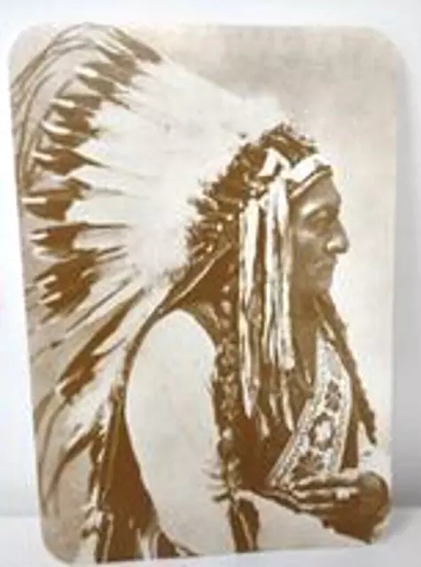 Old West Collectors Series Sitting Bull Teton Sioux Chief Postcard Unposted