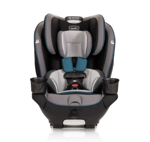 Evenflo Everykid All-In-One High-Back Booster Car Seat, Blue