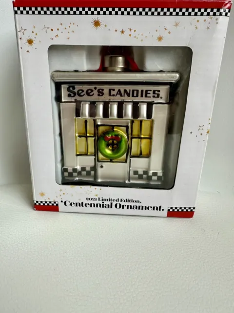 See's Candies Centennial Ornament 2021 Limited Edition with Box