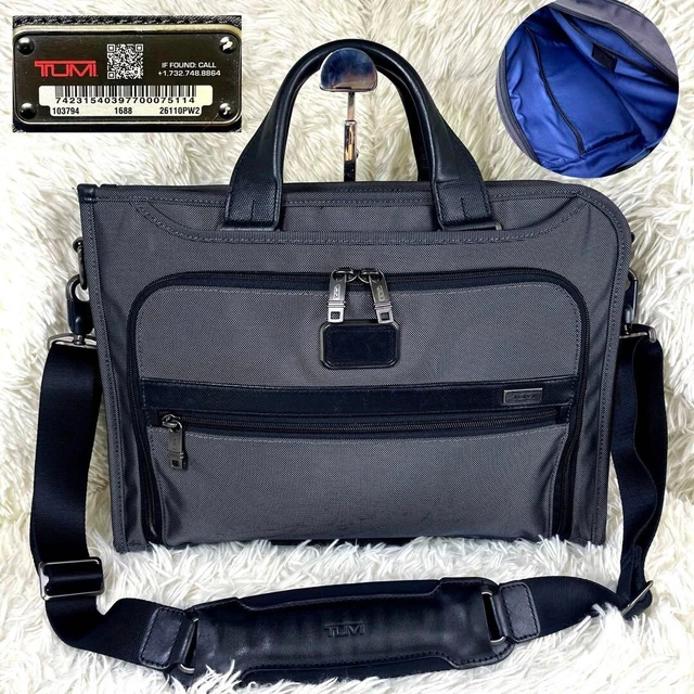 TUMI ALPHA Slim Deluxe Portfolio 2way Briefcase, Ballistic Nylon 40.5x30.5x7.5cm