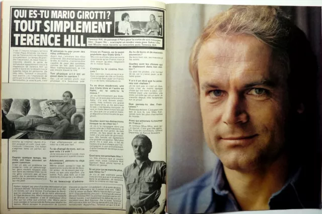 *TERENCE HILL =  2 PAGES 1981 French CLIPPING / COUPURE DE PRESSE