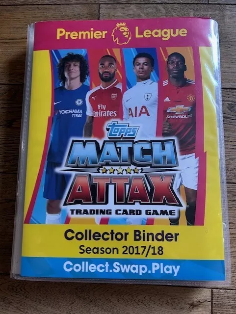 Complete Topps Match Attax Premier League 2017/18 Collectors Binder + EXTRAS