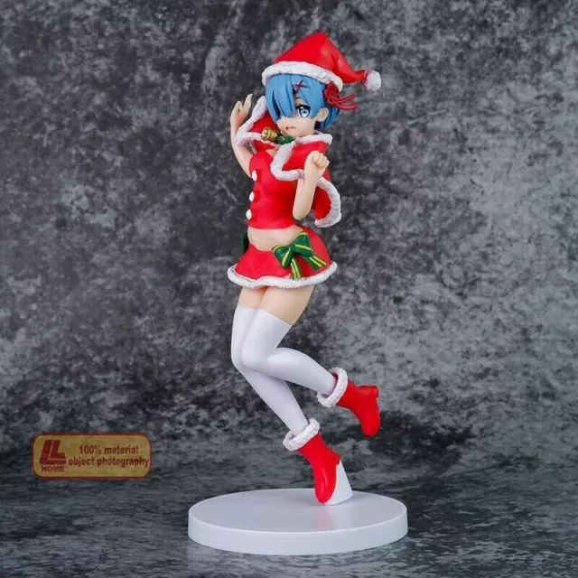Anime Re Life In a Different World Christmas Rem cute PVC Action Figure Toy Gift