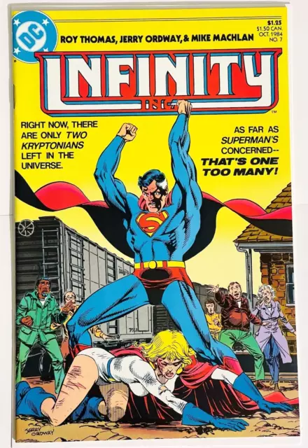 Infinity #7 1984 Superman Vs Power Girl Dc Comics