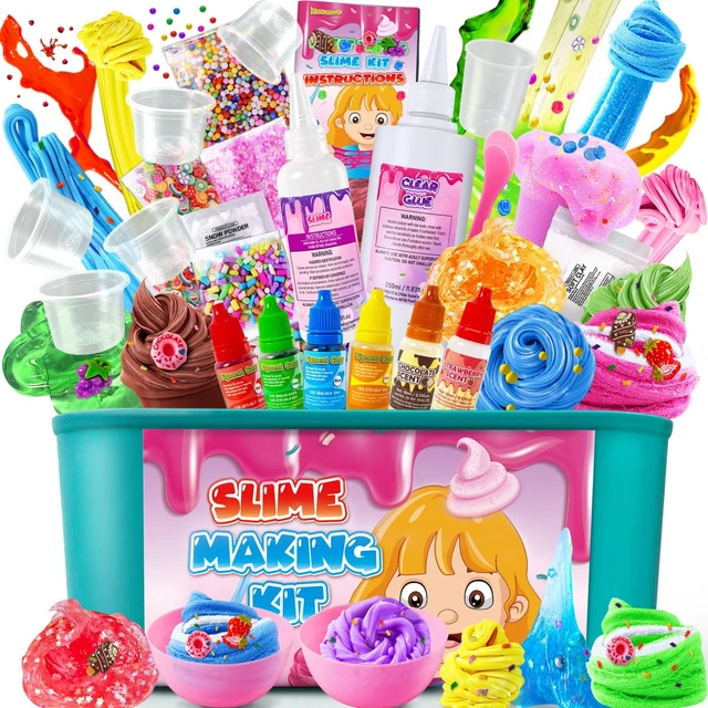 Kit Slime Fluffy Pour Enfants Vleuexe - 36 Mini Slimes Accessoires - Activité Créative Anti-stress