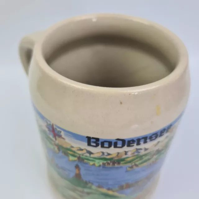 TAZZA BOCCALE BICCHIERE x BIRRA CERAMICA Lago di Costanza Soprammobile Souvenir 2