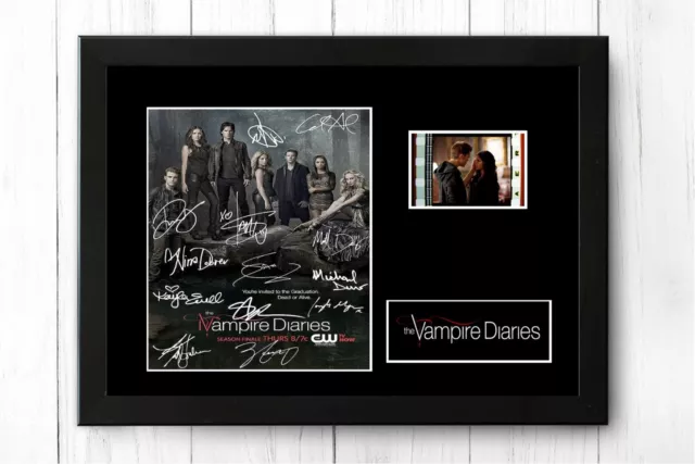 The Vampire Diaries Framed Film Cell  Display Stunning Signed