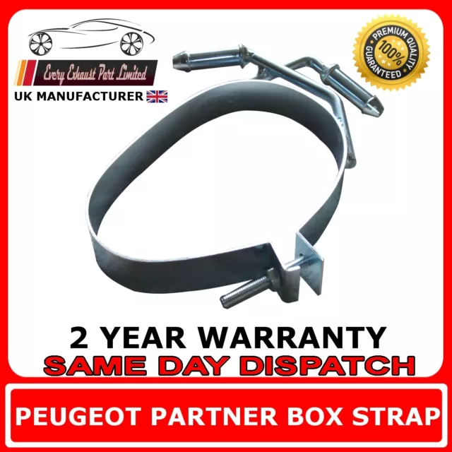 Peugeot Partner Rear Silencer Exhaust Strap Band Bracket Hanger Mount Back Box