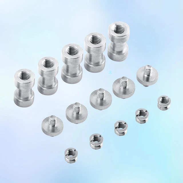 1/4& TO 3/8& Converter Threaded Screw Adapter mount set Tripod Camera ...