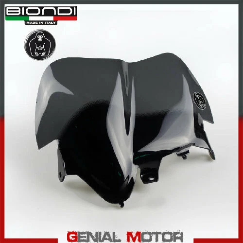 Pare-brise Biondi Fumé Pour Kawasaki ER-6n 650 (2009) - Téinté Foncé - Garantie 2 Ans