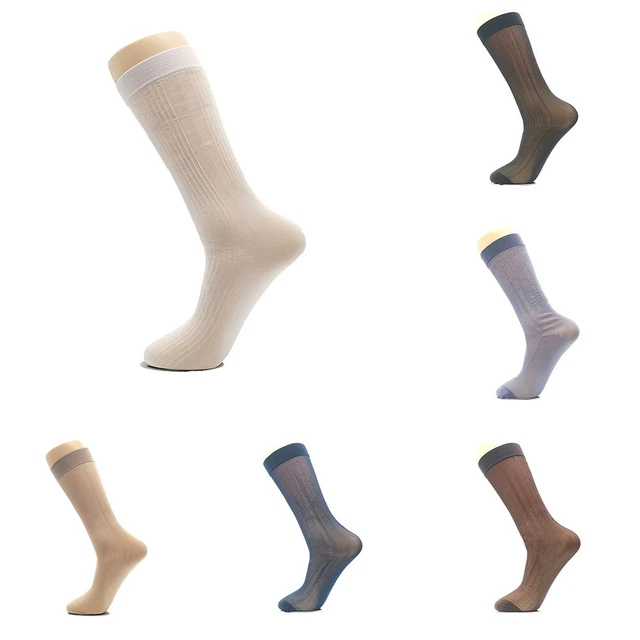 Chaussettes Robe Côtelé Bas 12 Paires Respirant Décontracté Ras Mode Style