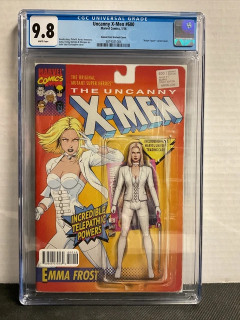THE UNCANNY X-MEN #600 CGC 9.8 EMMA FROST Action Figure Variant 2016 Marvel