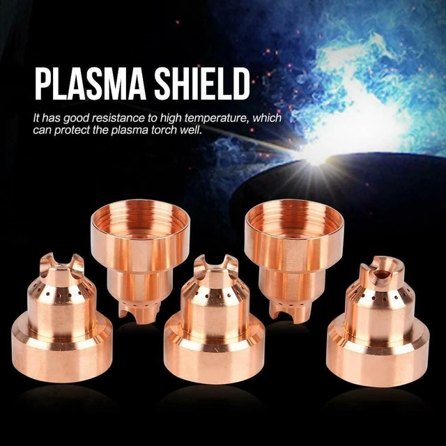 For MAX65/85/105 Torcia Plasma Cappuccio Protettivo Taglio Carbonio Acciaio 5 Pz